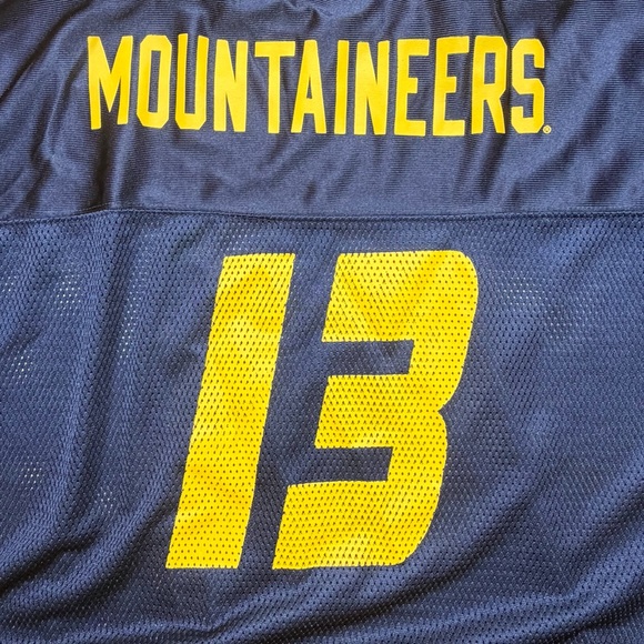 Vintage 90’s West Virginia University Mountaineers Football Jersey 2XL Blue 13 - Picture 9 of 9